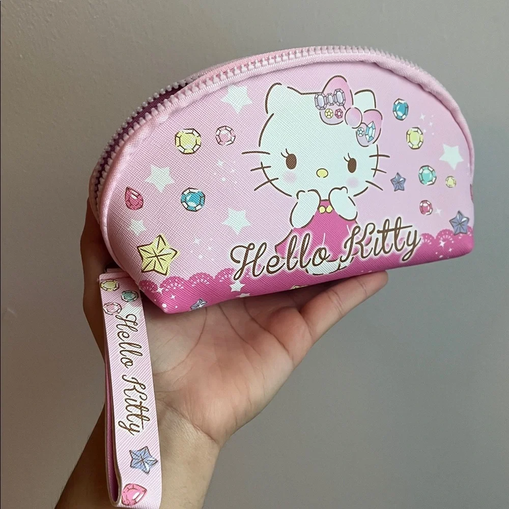 Hello Kitty Pink Starry Cosmetics Bag set (2)